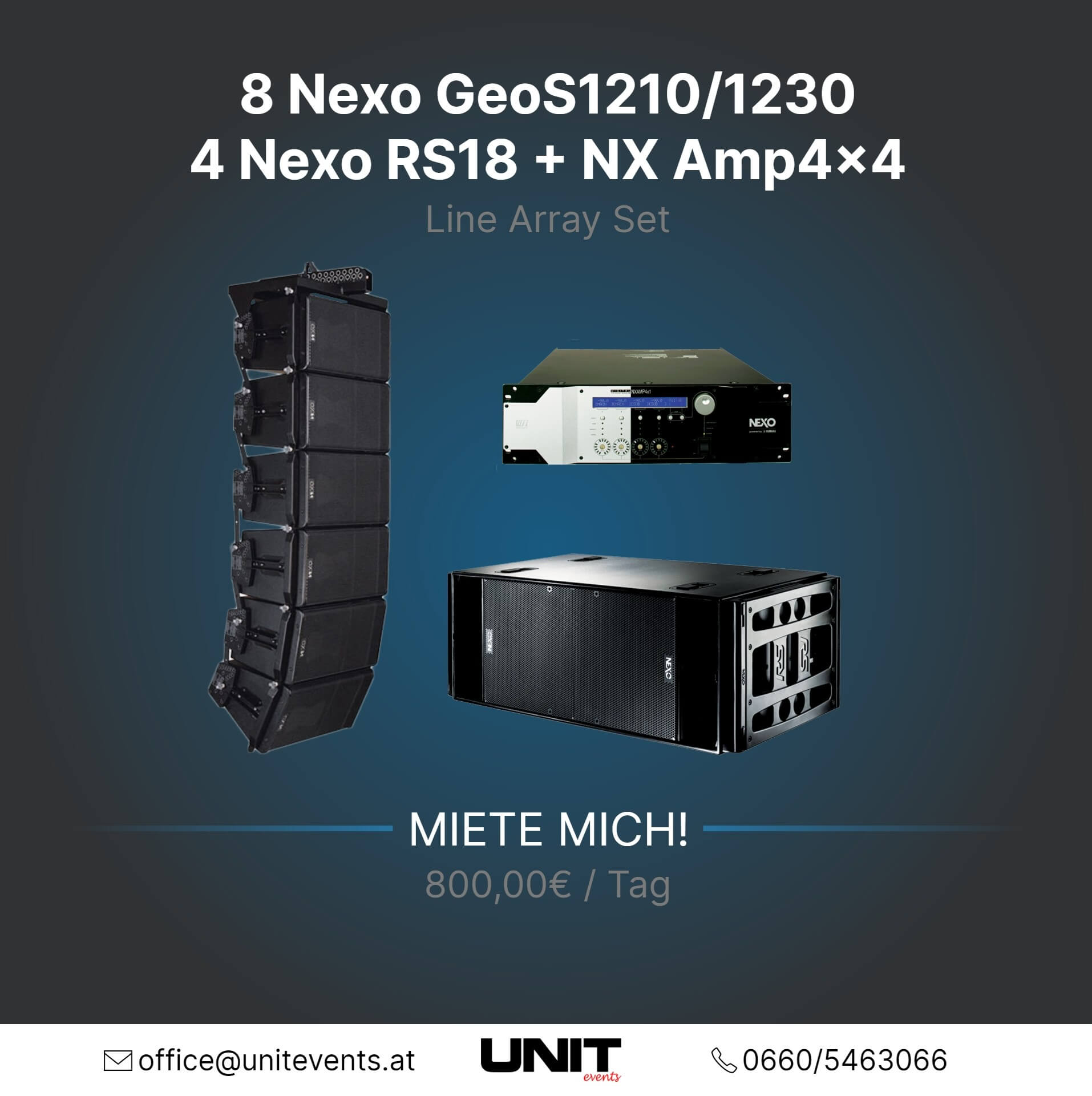 Line Array Nexo ausleihen mieten Graz Steiermark v2